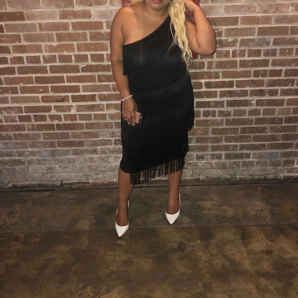 Black Midi cocktail Dress
